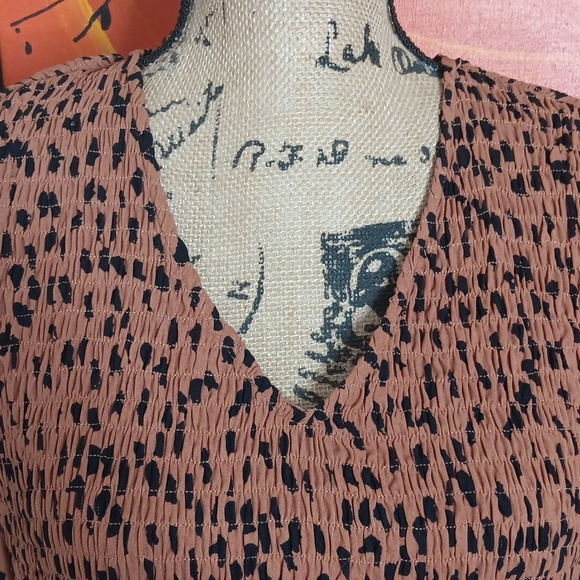 Polagram Animal Print Midi Dress Size Large - Picture 4 of 10